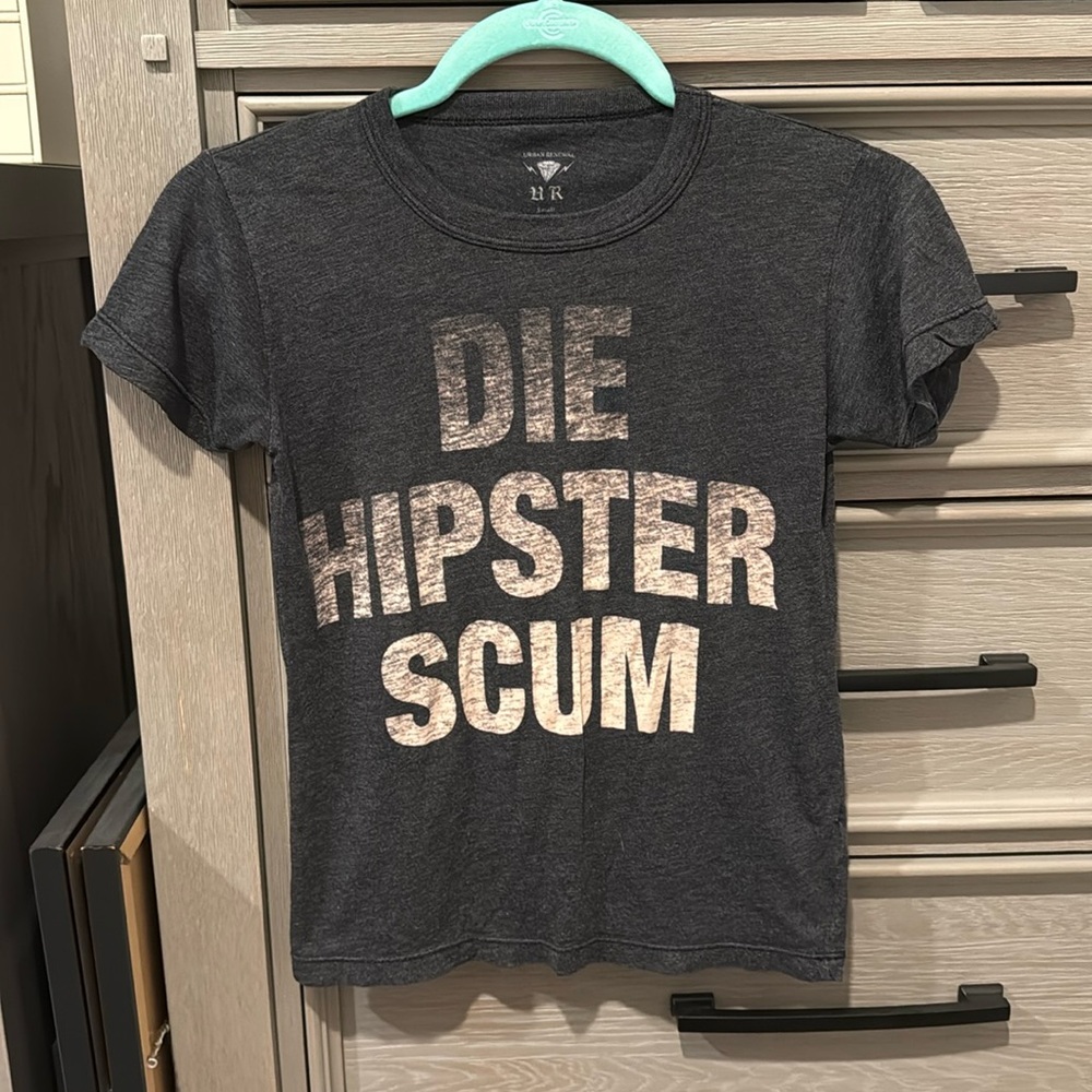 2000s die hipster scum distressed UO shirt